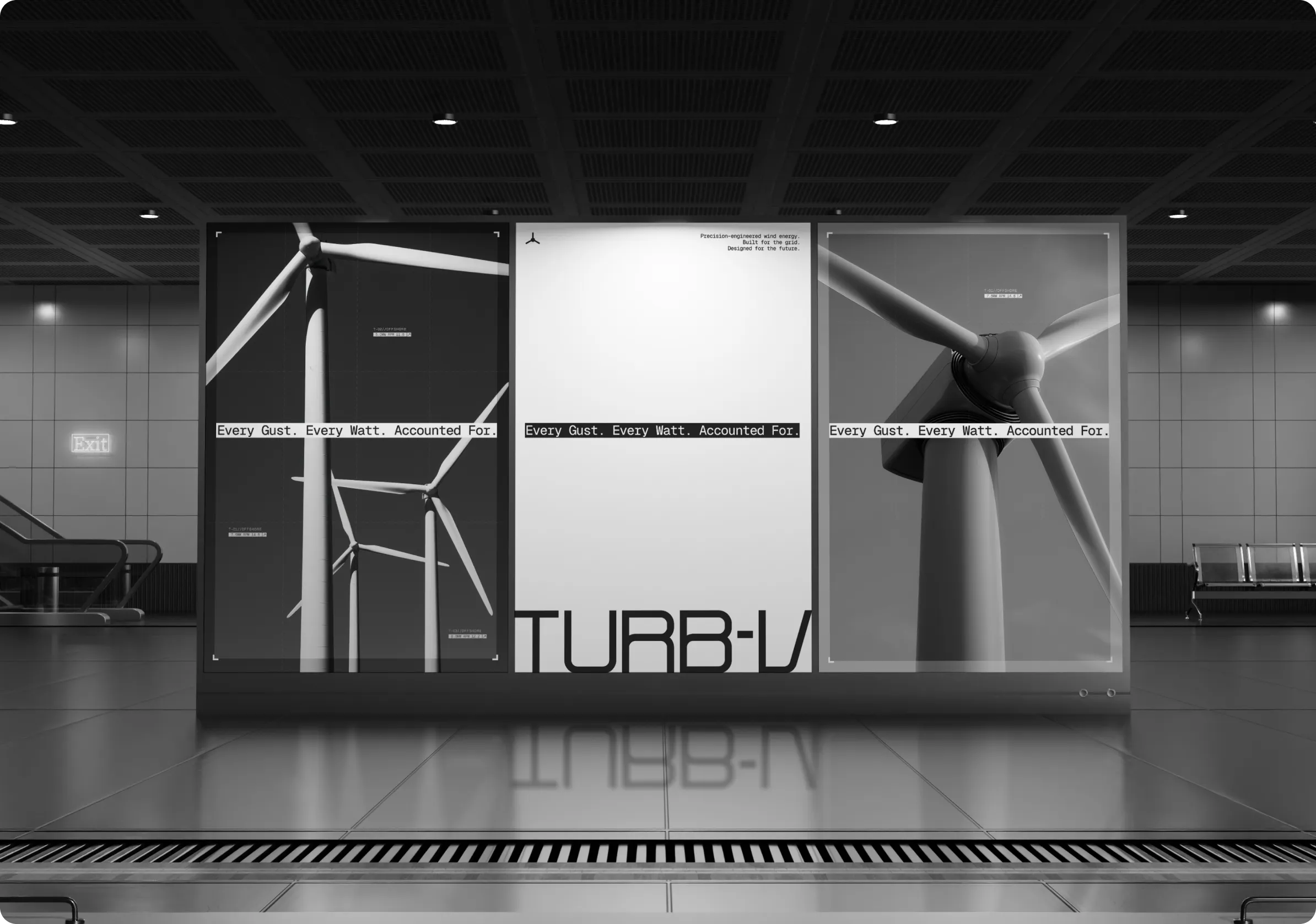 TURB-V Subway Display Advertisement